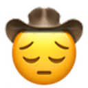 pensive cowboy Slack emoji