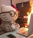 this is fine cat2 Slack emoji