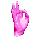 okay pinkhand Slack emoji