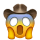 screaming cowboy Slack emoji