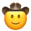 slightly smiling cowboy Slack emoji