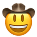 smiley cowboy Slack emoji