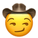 smirking cowboy Slack emoji
