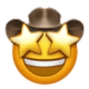 star struck cowboy Slack emoji