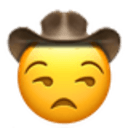 unamused cowboy Slack emoji