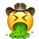 vomiting cowboy Slack emoji