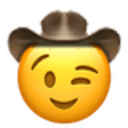 winking cowboy Slack emoji