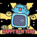 newyear capoo Slack emoji