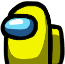 among us yellow Slack emoji