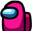 among us pink Slack emoji