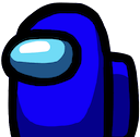 among us blue Slack emoji