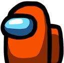 among us orange Slack emoji