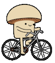 mushroom bike Slack emoji