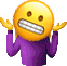 shruggy grimace Slack emoji