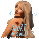 short n sweet sabrina Slack emoji