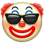 clown sunglasses Slack emoji