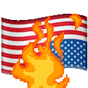 us distress on fire Slack emoji