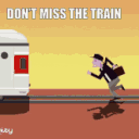 missed trained Slack emoji