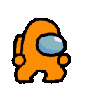 among us orange dance Slack emoji