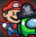 mario is the impostor Slack emoji