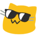 meow sunglasses Slack emoji