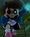 mario x sans fan art Slack emoji