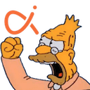 old man yells at media alpha Slack emoji