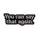 you can say that again Slack emoji