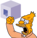 old man yells at unblocked Slack emoji