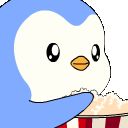 popcorn pengu Slack emoji