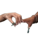 ariana cynthia hold finger wicked Slack emoji