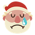 santa sad Slack emoji