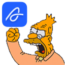 old man yells at air Slack emoji