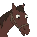 laughing horse Slack emoji
