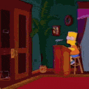 simpsons enter exit Slack emoji