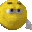 yellow face shoot Slack emoji