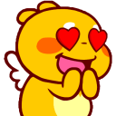dino love Slack emoji