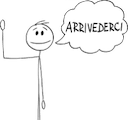 arrivederci Slack emoji