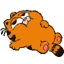 baby garfield eepy Slack emoji