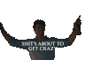 shits about to get crazy white lotus Slack emoji