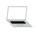 laptop open blank screen Slack emoji