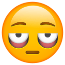 tired eyeroll face Slack emoji