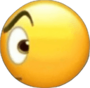 side eye Slack emoji