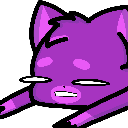 fluffy purple Slack emoji