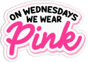 on wednesdays we wear pink Slack emoji