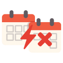 calendar conflict Slack emoji