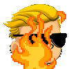 wallstreetbets on fire Slack emoji