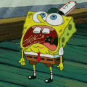 spongebob hyperventilating Slack emoji