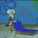 squidward packing up Slack emoji