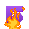 front on fire Slack emoji